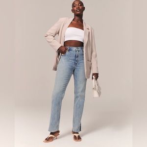Abercrombie Curve Love Ultra High Rise 90s Straight Jean